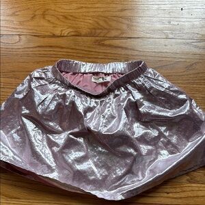 Girls Boden Metallic Almond Pink Skirt size 5-6Y